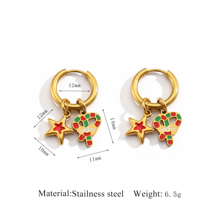 Wholesale Christmas-themed design earrings