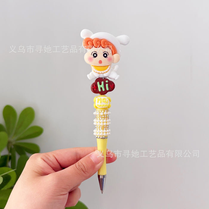 Wholesale Beaded Cartoon Rotating Ballpoint Pen