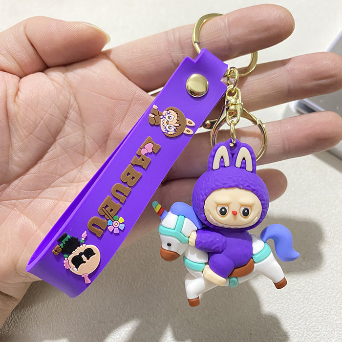 Wholesale Cartoon Sheep Keychain Unicorn Stereo Silicone Doll Gift Car Bag Pendant
