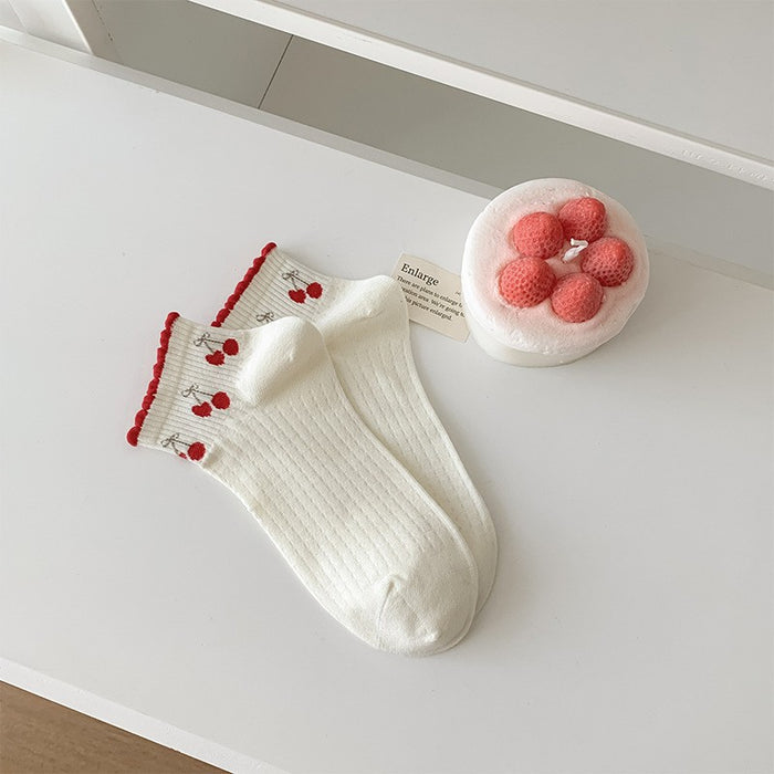 Wholesale Cute, sweet, fashionable boat socks, combed cotton short socks