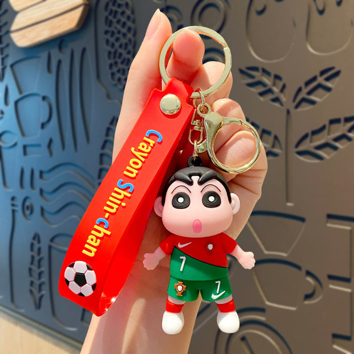 Wholesale  Cartoon cute key chain football pendant car school bag key chain
