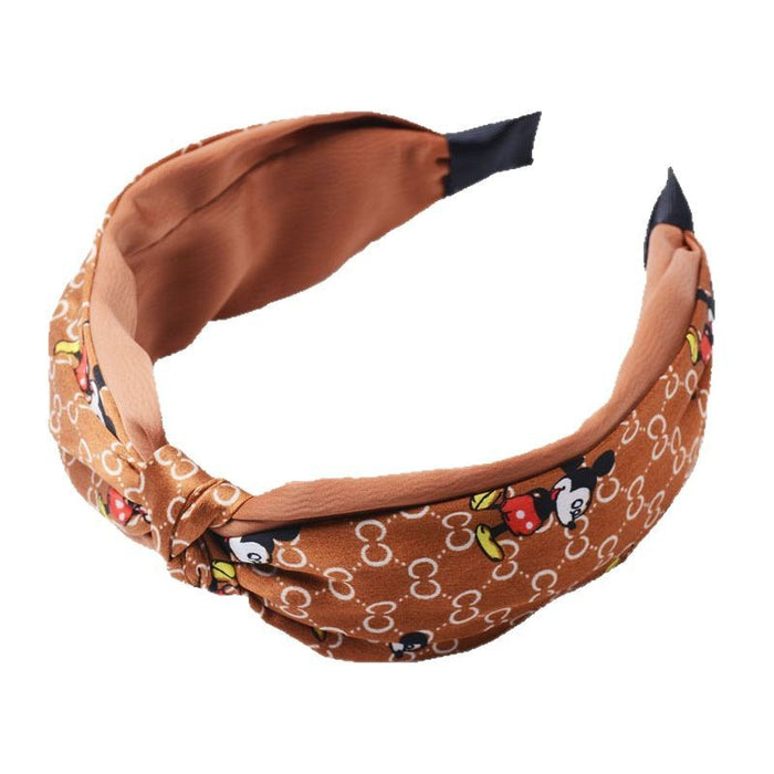 Wholesale New women's fabric headband hair accessory cartoon cute and versatile printed ponytail headband
