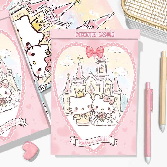 Wholesale Chic A5 Tear-Off Sticky Note Pad Wedding Cat Design Thick Pages Gift for Students minimum quantity: 2