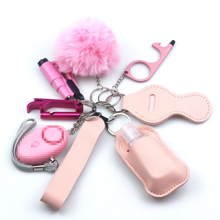 Wholesale Diving Fabric 10-piece Metal Keychain JDC-KC-TouMS001