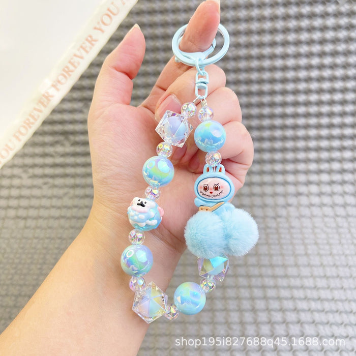 Wholesale Cartoon Pom-Pom Phone Charm Keychain