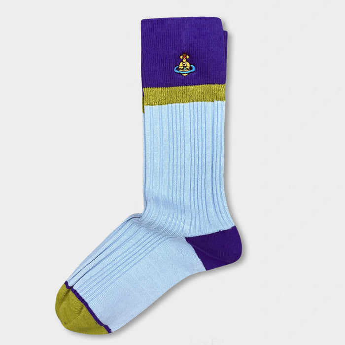 Wholesale Embroidered women's socks solid color double needle tube versatile stacking socks