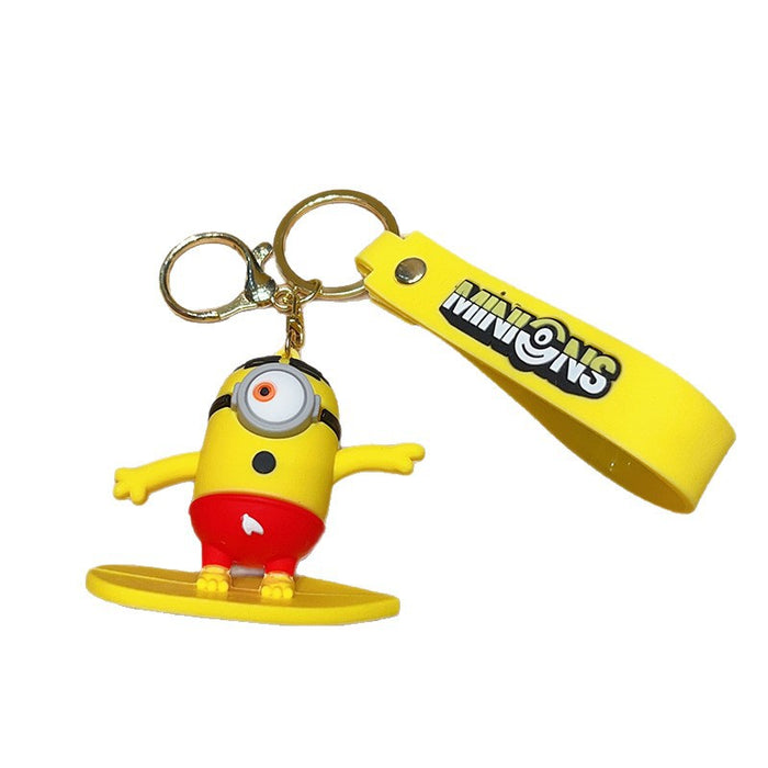 Wholesale Surfing Doll Keychain Beach Skateboard Doll