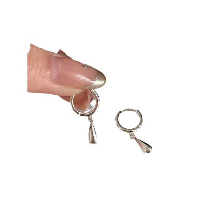 Wholesale sterling silver drop earrings simple cold wind earrings for women