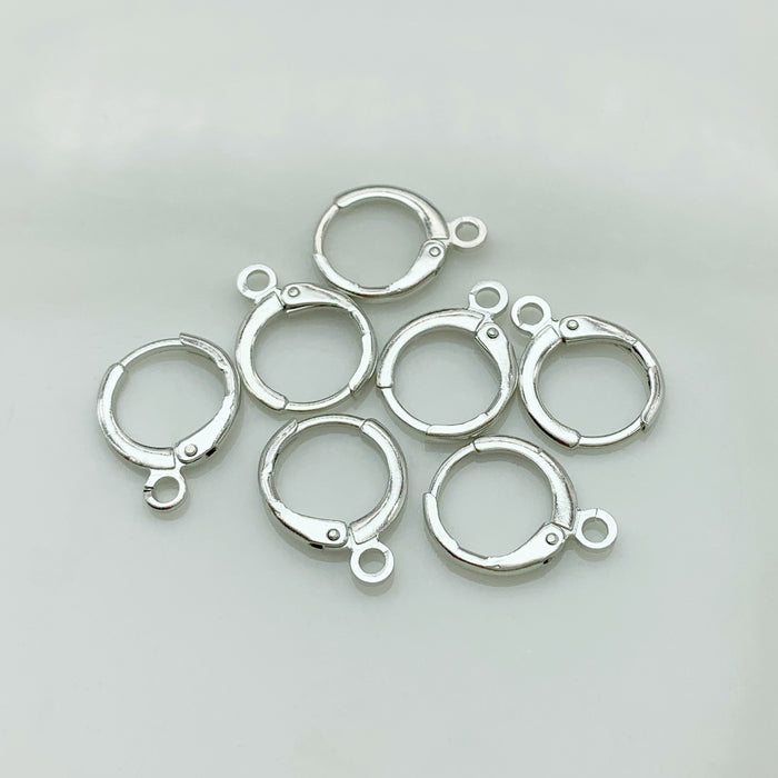 Wholesale Jewelry accessories copper round buckle earrings ear clip round buckle pure copper