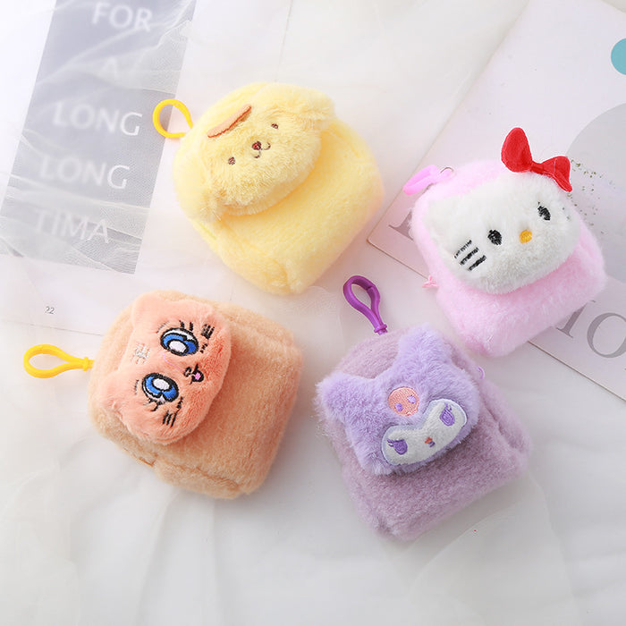 Wholesale Cartoon Girl Heart Sanliou Little Book Bag Small Wallet Cute Storage Bag Earphone Bag Coin Bag Pendant Keychain JDC-WT-XG008