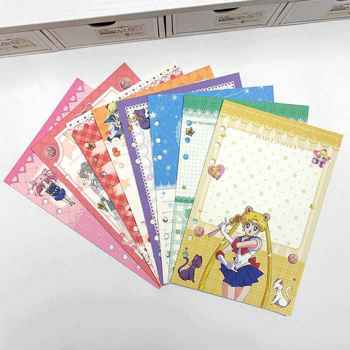 Wholesale 5pcs A5 Card Album with Colorful Inner Pages,  Cartoon Detachable Loose-Leaf Book Replacement Core