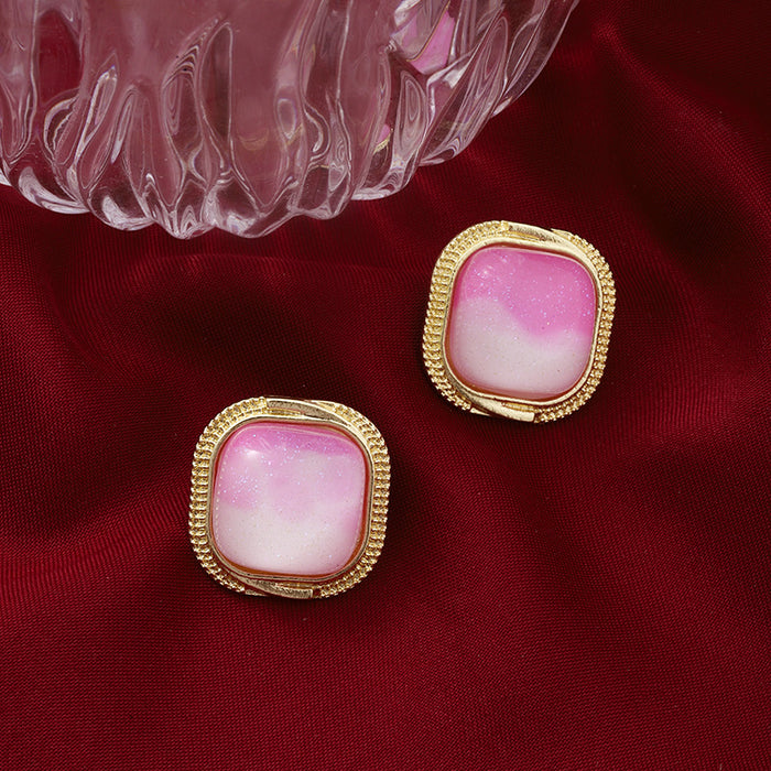 Wholesale earrings simple retro pink clouds small jewelry
