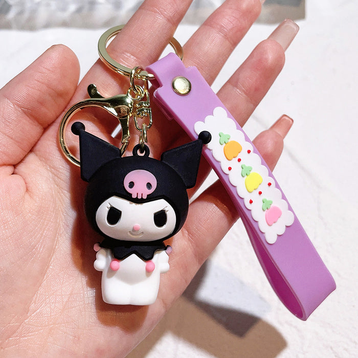 Wholesale Cartoon Silicone Doll Keychain JDC-KC-QiChao024