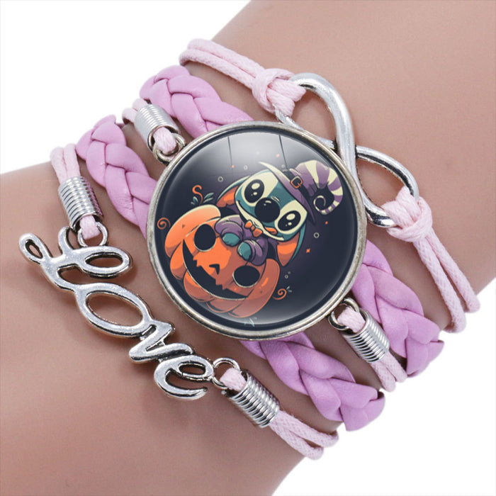 Wholesale Cartoon Braided Multi-layer Gemstone Bracelet JDC-BT-NH019