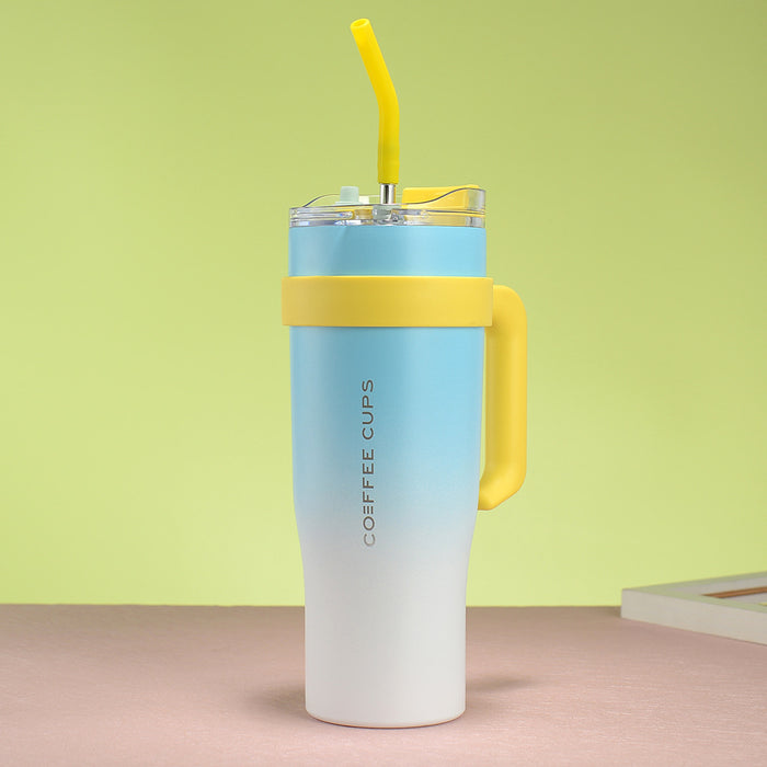 Wholesale Large capacity 304 stainless steel car ice bullies cup with straw 40oz