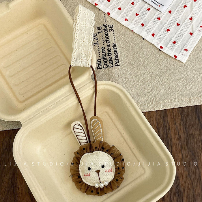 Wholesale Bear Pendant Fabric Small Animal Keychain Bag Hanging Accessories