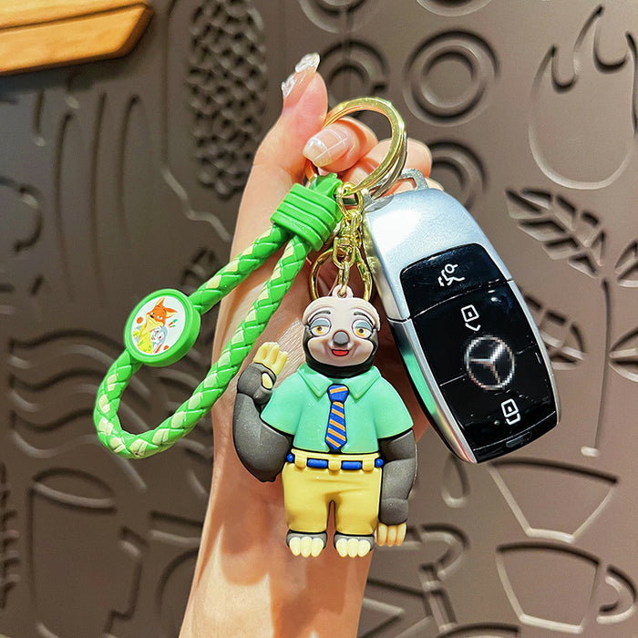 Wholesale Creative keychain chain, cute cartoon couple bag pendant