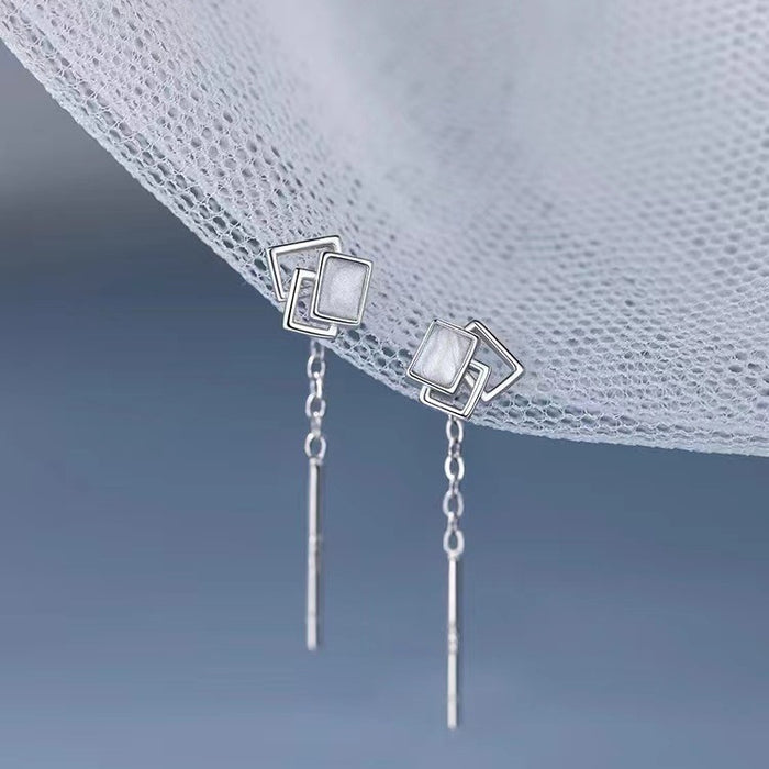 Wholesale  925  Silver Needle Geometric Ear Line Earrings Women's Earrings