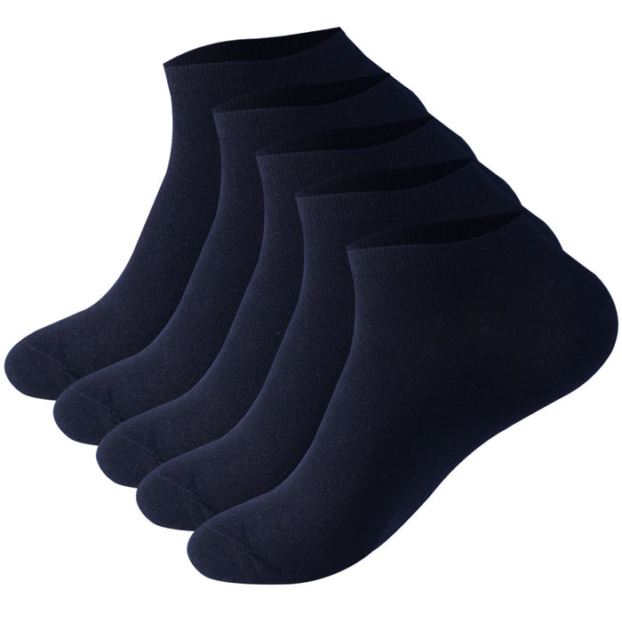 Wholesale Extra Large Ship Socks Thin Solid Color Short Socks Sweat Absorbing Cotton Socks