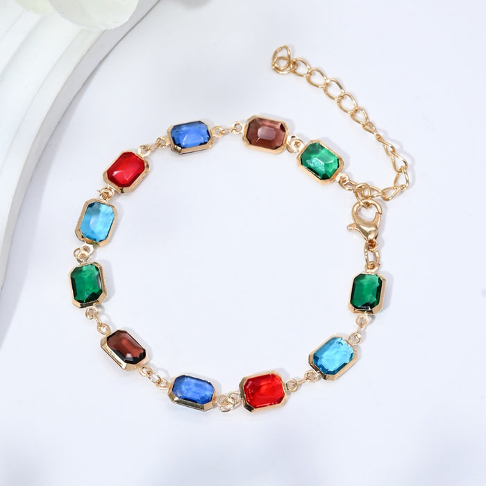 Wholesale Alloy Electroplated Star Rhinestone Bracelet and Necklace Set