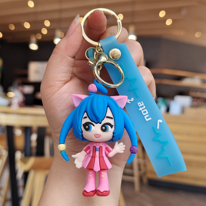 Wholesale Cartoon Silicone Doll Keychain JDC-KC-ZhuoRan037