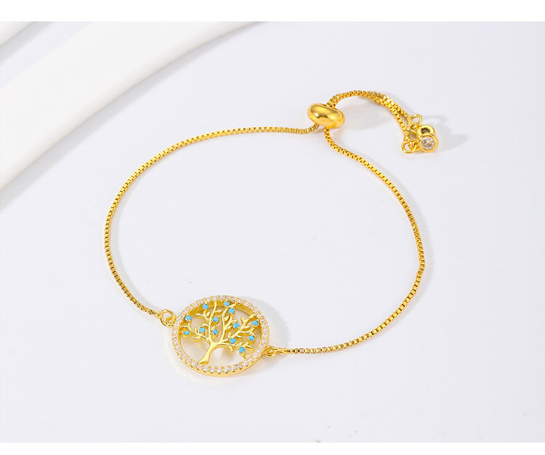 Wholesale Pure Copper Tree of Life Bracelet for Women JDC-BT-YJ007