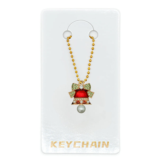 Wholesale Cartoon Christmas Metal Keychain Bag Charm Cute Holiday Gift Accessory