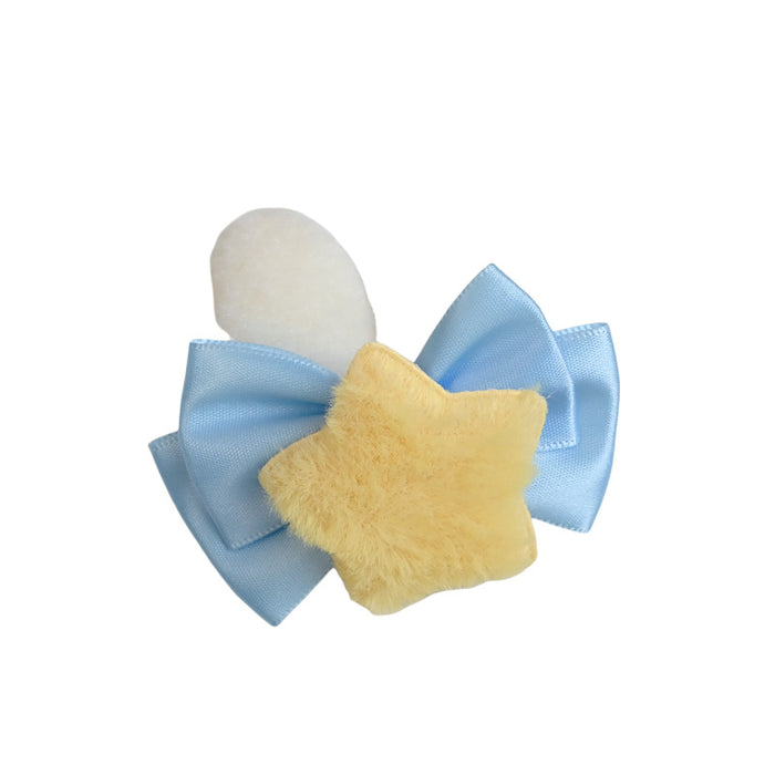 Wholesale Cute hair clip headband, sweet water colored bow, plush rabbit ear hairpin
