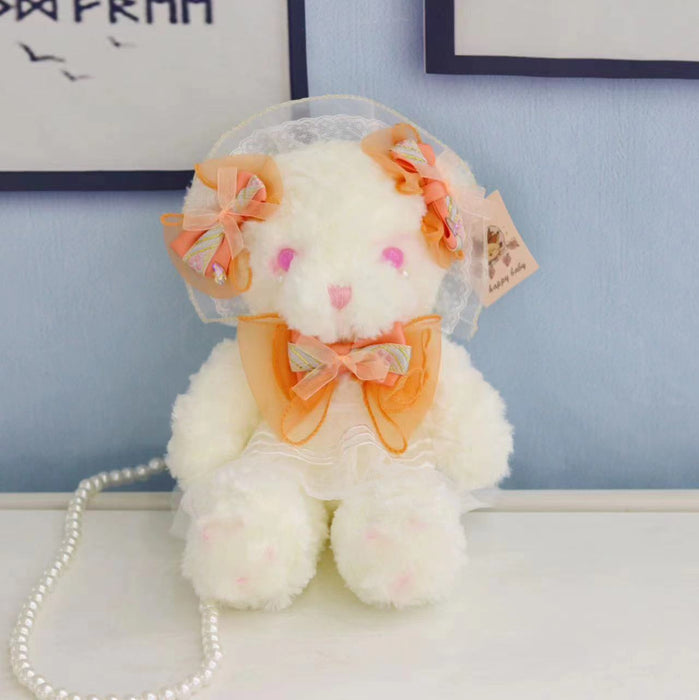 Wholesale Cute  plush toy Lolita hand-made bear bag