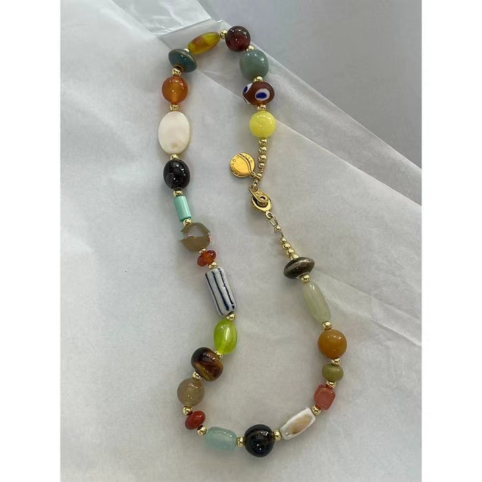 Wholesale Handmade bead retro fashionable natural shell necklace with a niche design