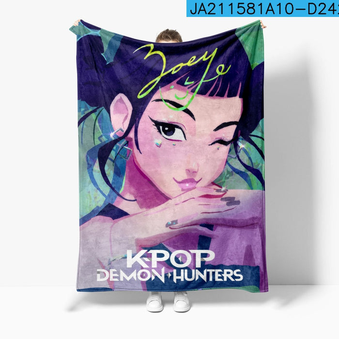 Wholesale Anime peripheral cute blanket nap blanket flannel print for warmth