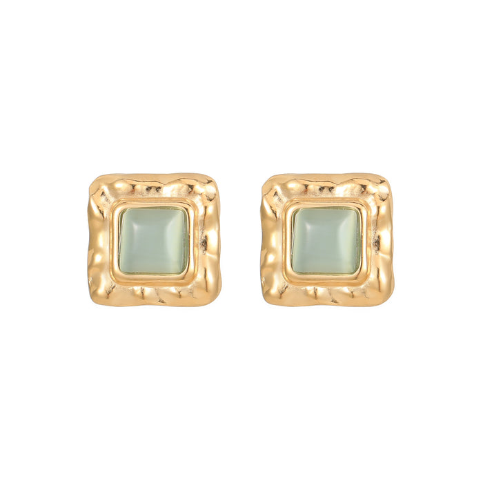 Wholesale 3pcs Turquoise Geometric Stainless Steel Earrings