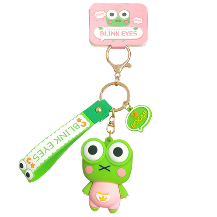 Wholesale Cartoon Frog Cute PVC Keychains JDC-KC-YY004