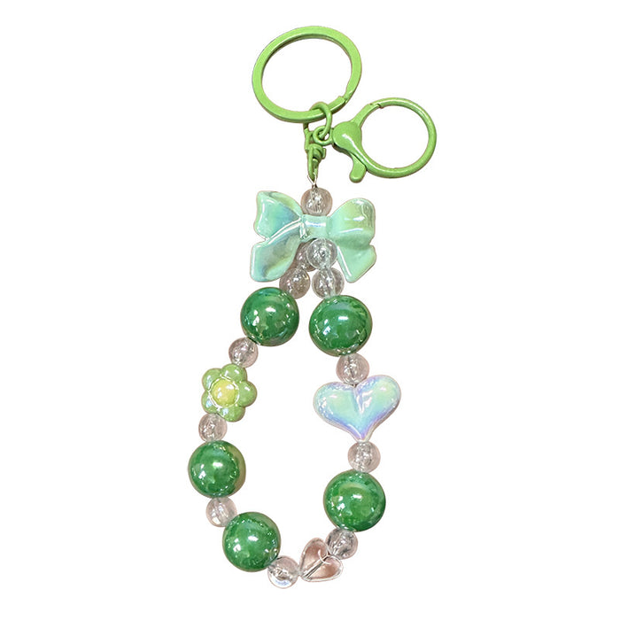 Wholesale Keychain Butterfly Knot Bead Car Keychain Love
