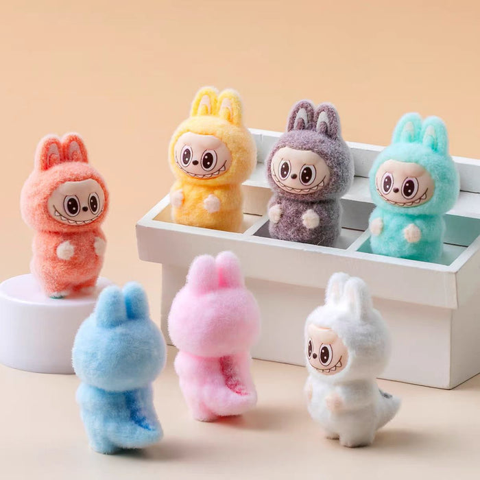 Wholesale 10pcs Flocked Standing Dinosaur Plush Doll Ornament