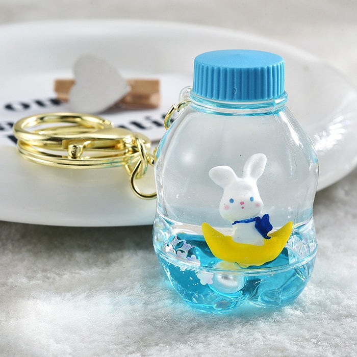 Wholesale Cloud and Sand Pendant Moon Rabbit Keychain
