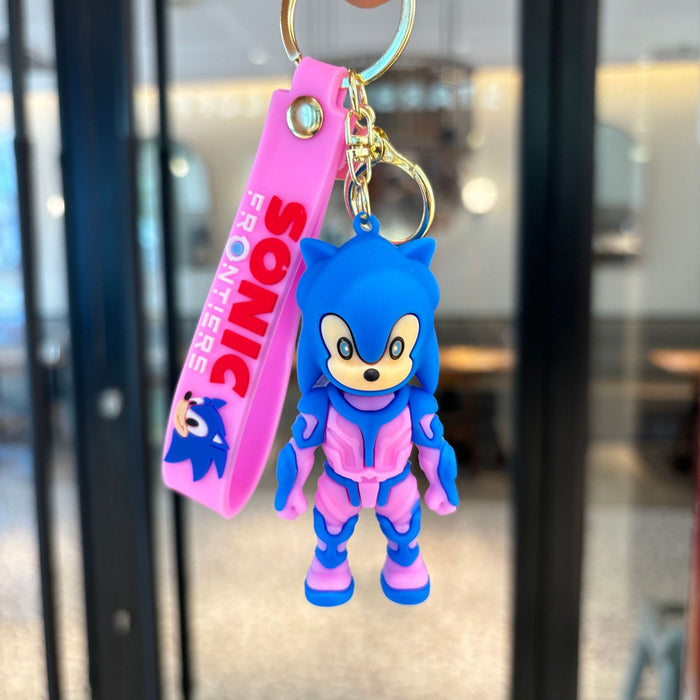 Wholesale Cartoon Drip Glue Fashion Car Keychain Couple Bag Pendant