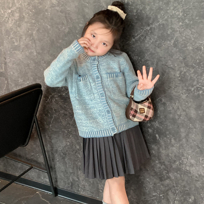 Wholesale Leopard print shoulder bag, fashionable plaid handbag, children's bag