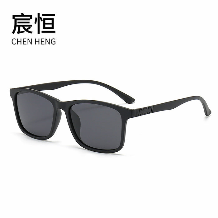 Wholesale men's business polarized sunglasses square frame sunglasses outdoor fishing driving night vision glasses