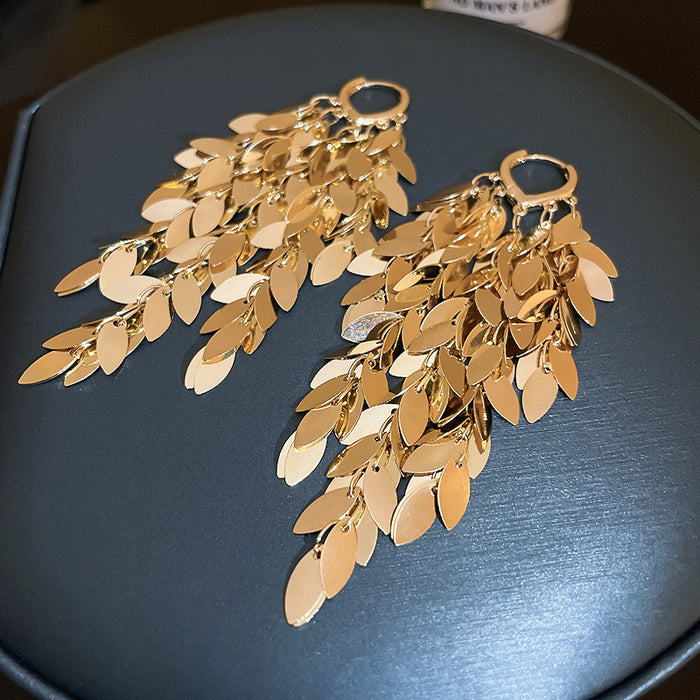 Wholesale Tassel Wheat Ear Statement Earrings for Women