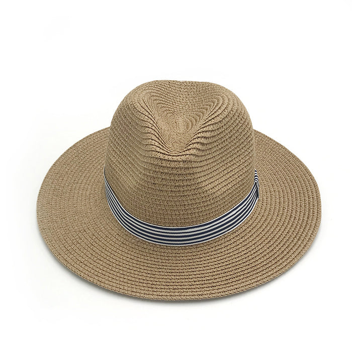 Wholesale Seaside Beach Sunshade Straw Hat Sun Protection Versatile Wide Brim Hat