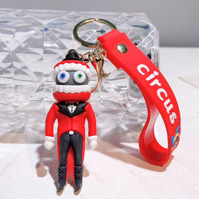 Wholesale Silicone Cartoon Doll Keychain JDC-KC-QiChao066