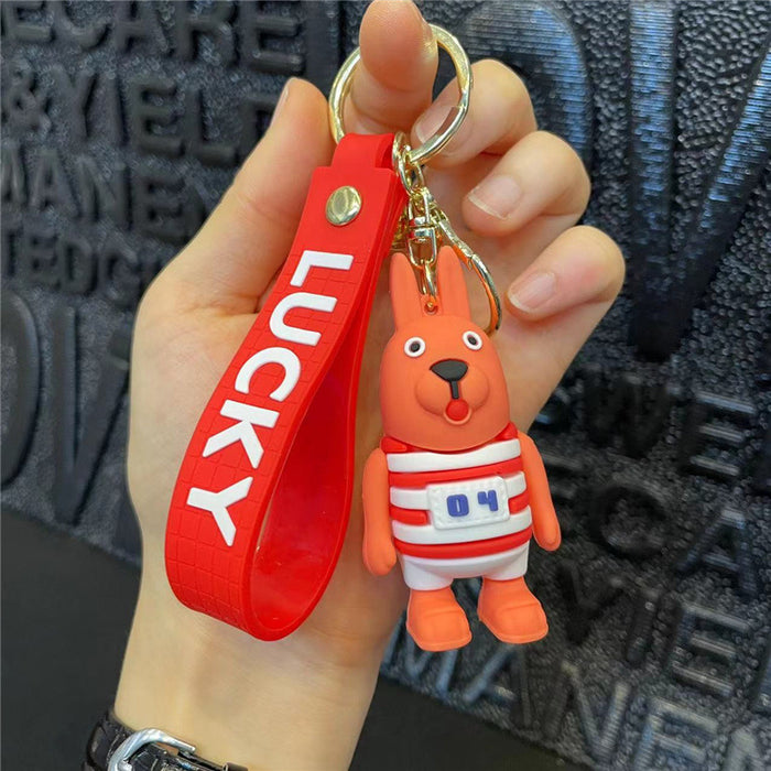 Wholesale Cartoon Silicone Doll Keychain JDC-KC-HaoXi019