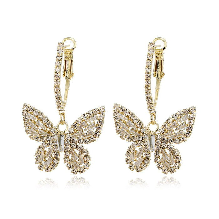 Wholesale Butterfly knot simple earrings