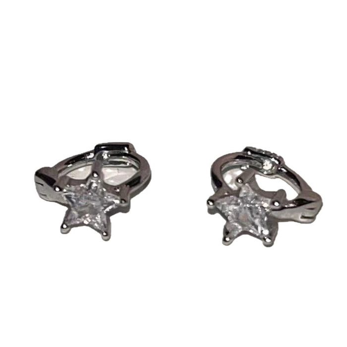 Wholesale Lovely ear buckle earrings two types of design  shiny  two types of star ear bone nails for women