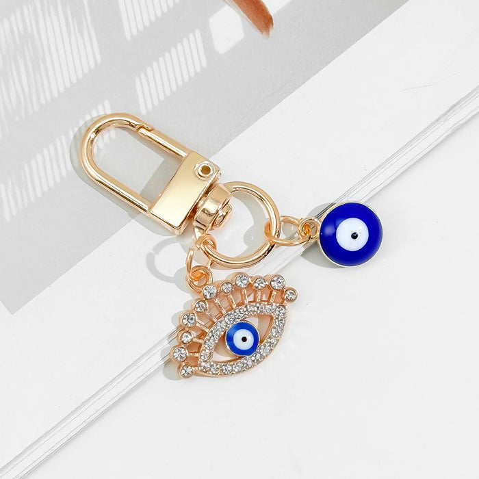 Wholesale Devil Eye Keychain Blue Eyes Oil Dripping Keychain