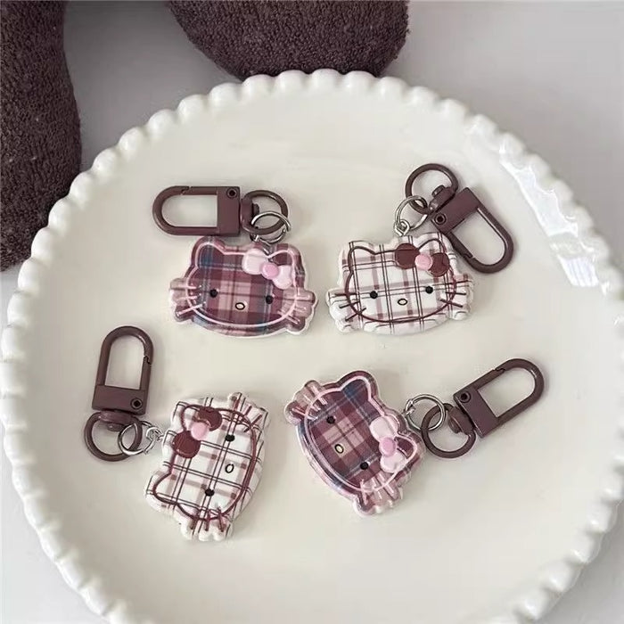 Wholesale New cute striped keychain