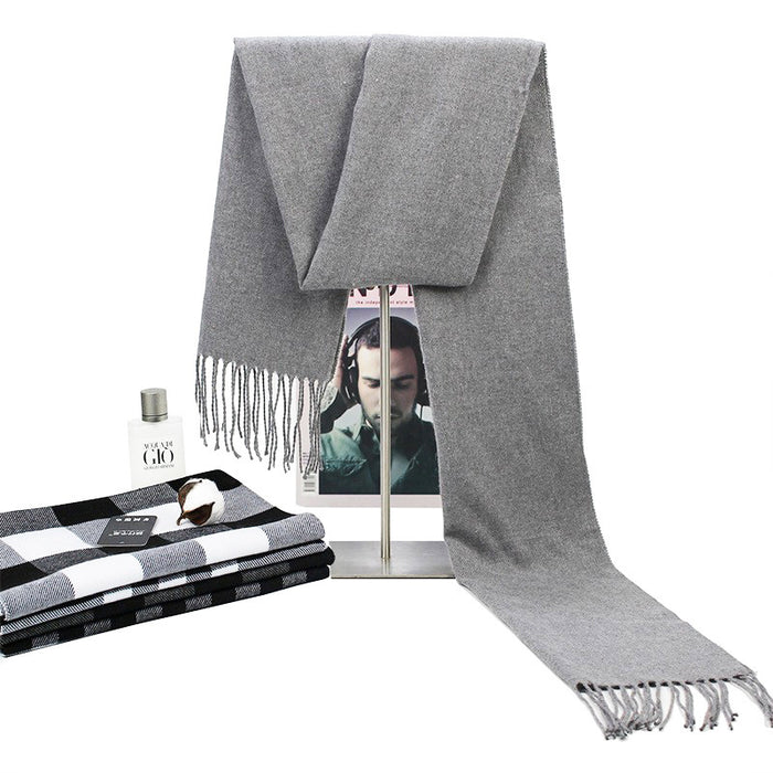 Wholesale  Casual Brushed Thick British Plaid Long