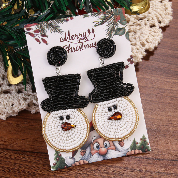 Wholesale Christmas Series Deer Boots Earrings