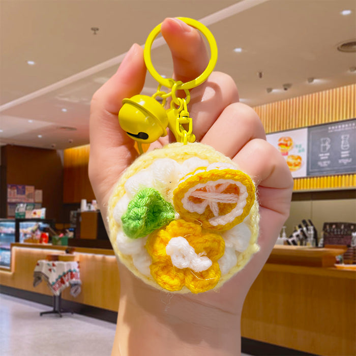 Wholesale Crochet Cake Keychain Fashion Accessory Boutique Resale Gift MOQ≥2